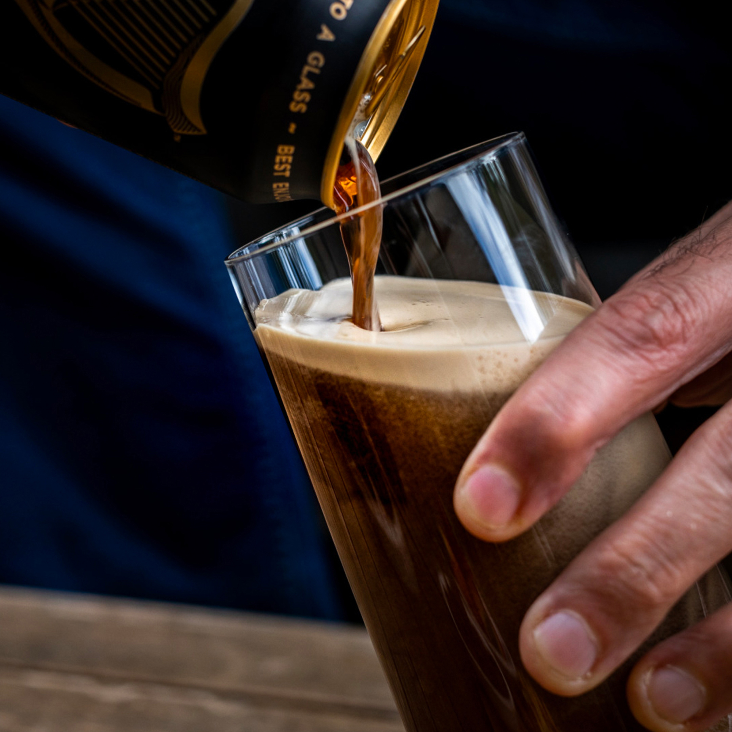 Pouring Guinness